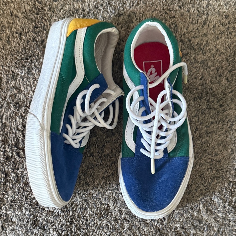 Vans colorblock Colorful Low-Top Sneakers 5.5 men/7 women EUC